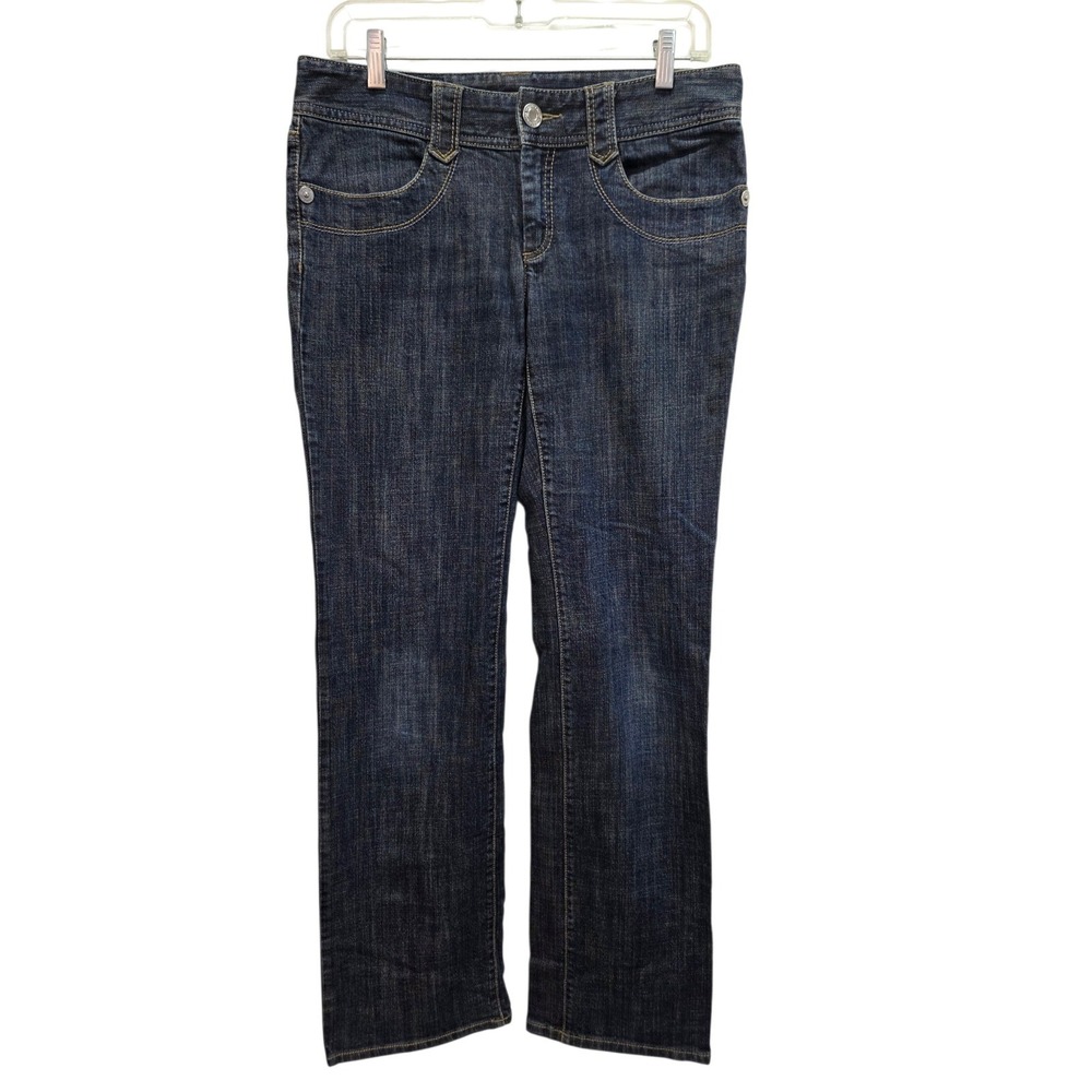 MICHAEL KORS Womens Size 6 Denim Jeans Dark Wash Straight Leg Y2K Flap Pocket